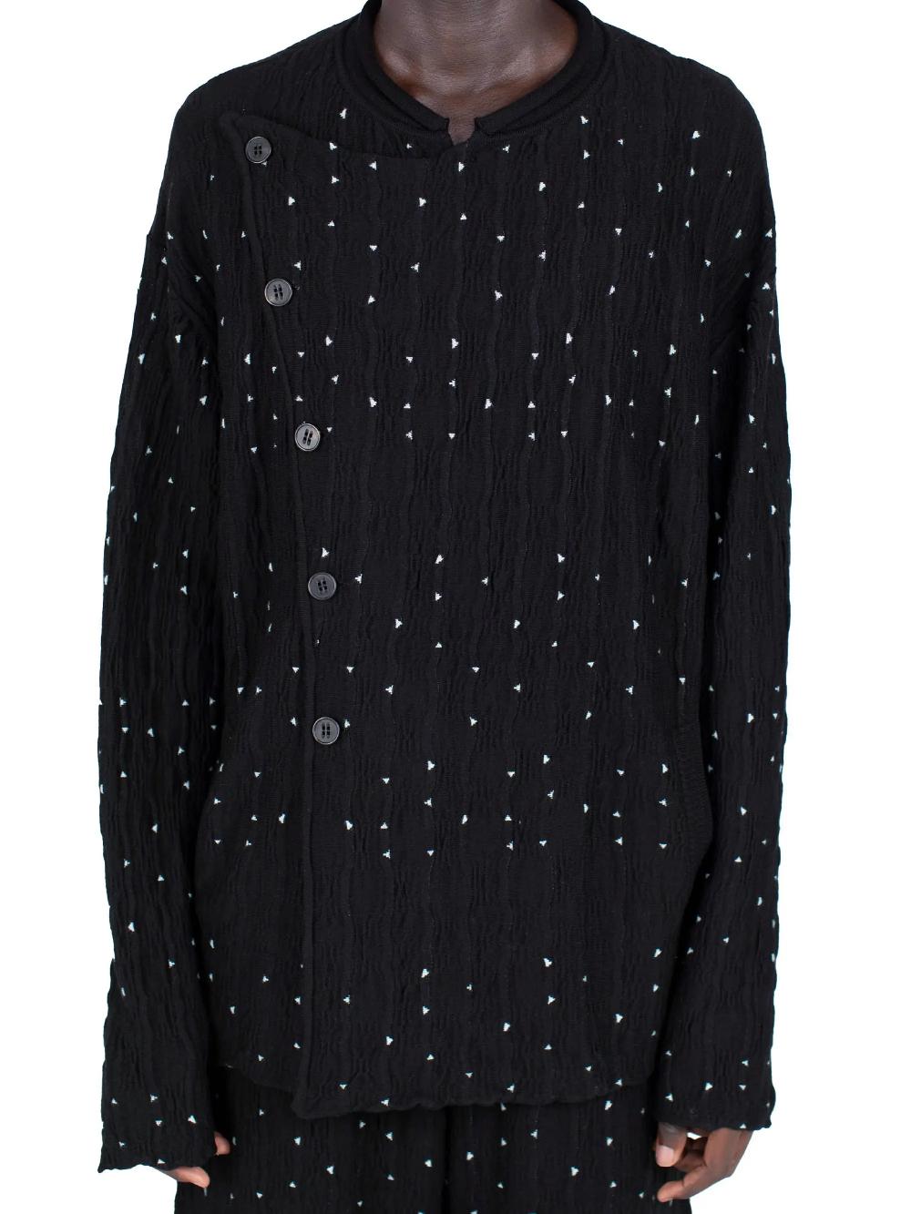 Kiko Kostadinov RADAY KNITTED JACKET - NIGHT SKY