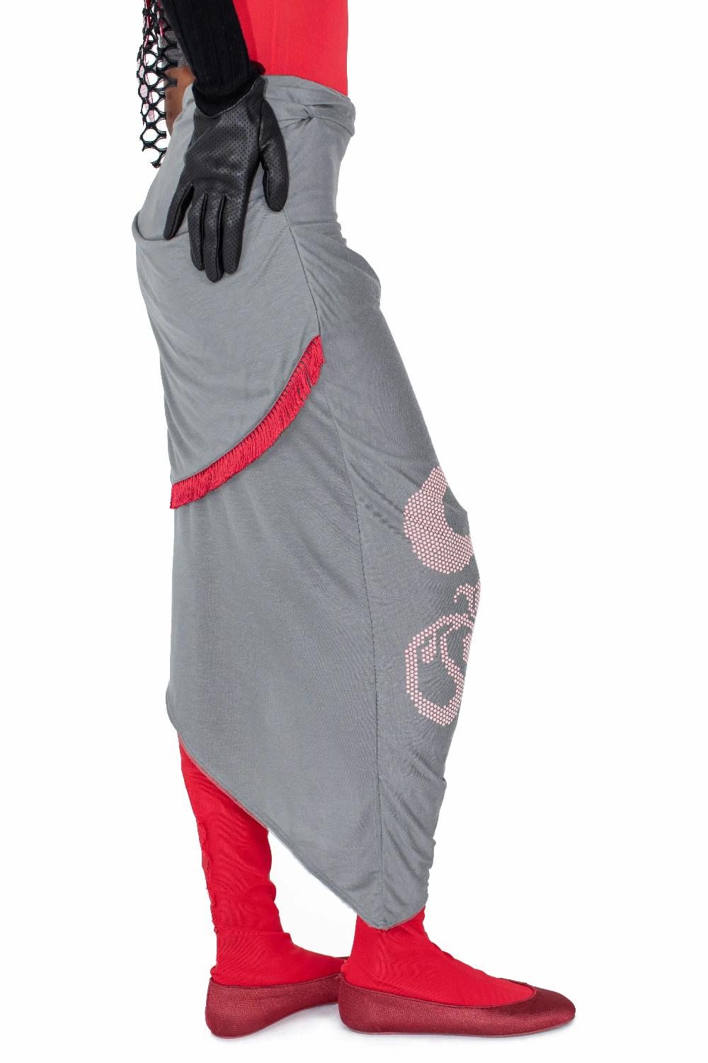 Kiko Kostadinov RAVEN SKIRT - GARGOYLE GREY