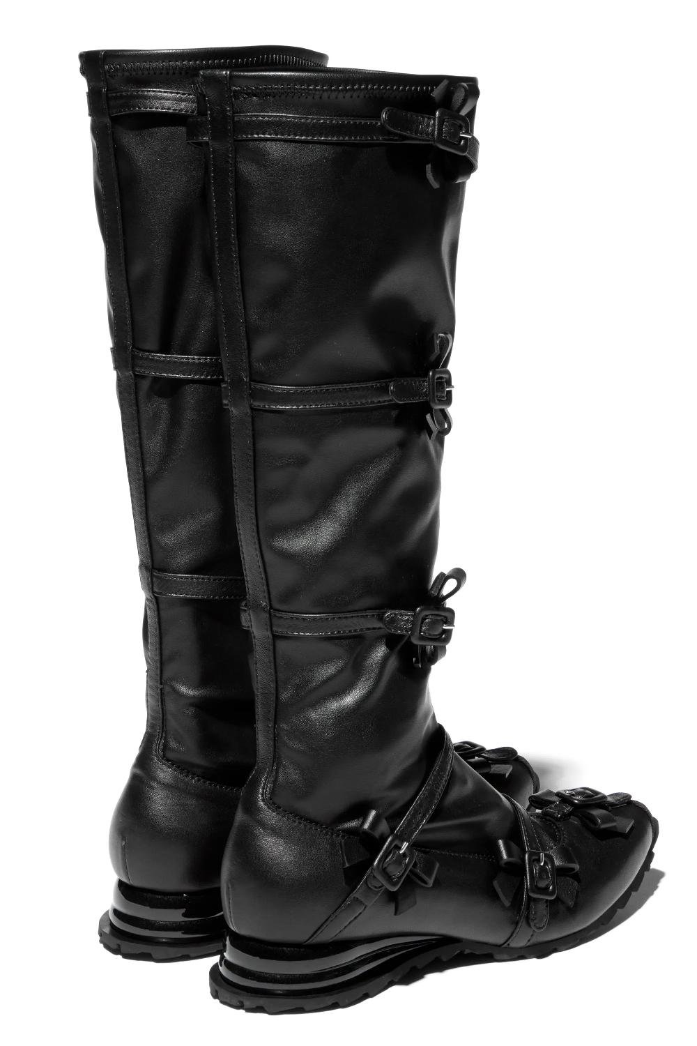 Kiko Kostadinov RIBBON HIGH BOOT BLACK