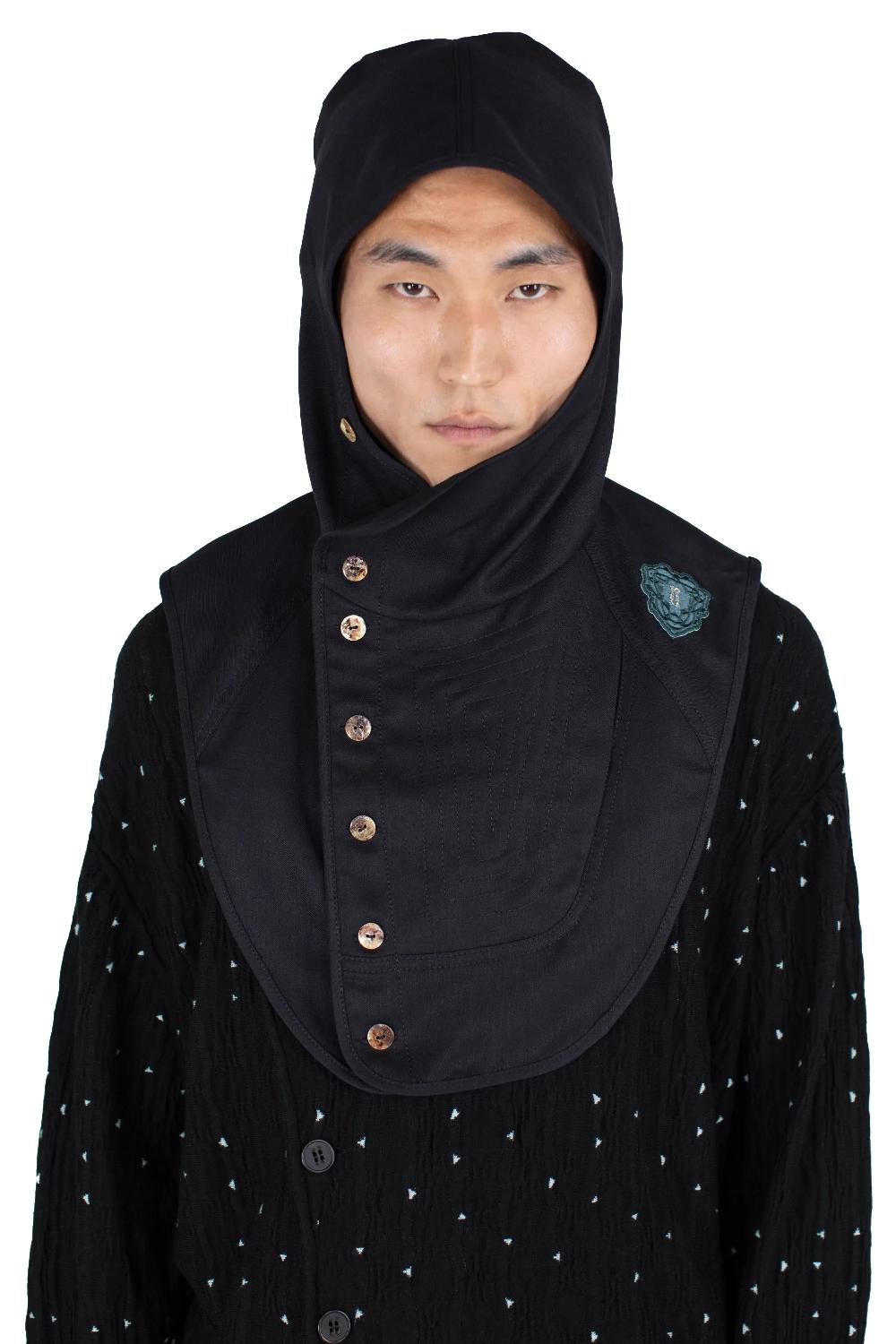 Kiko Kostadinov RICSI BALACLAVA - COAL BLACK