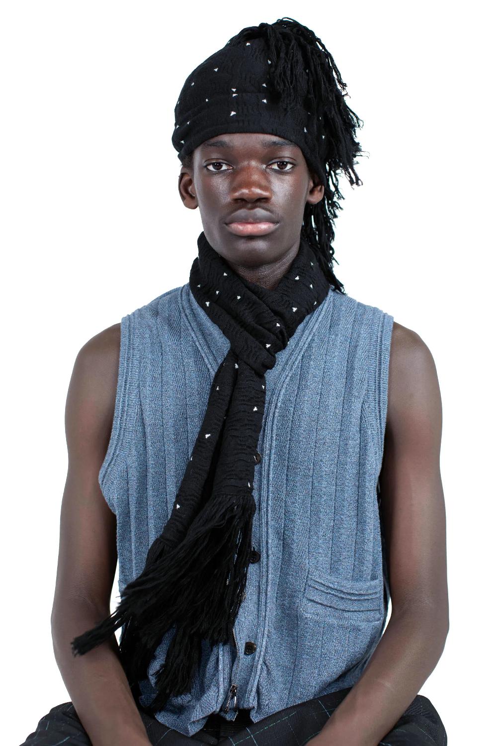 Kiko Kostadinov TARR SCARF - NIGHT SKY