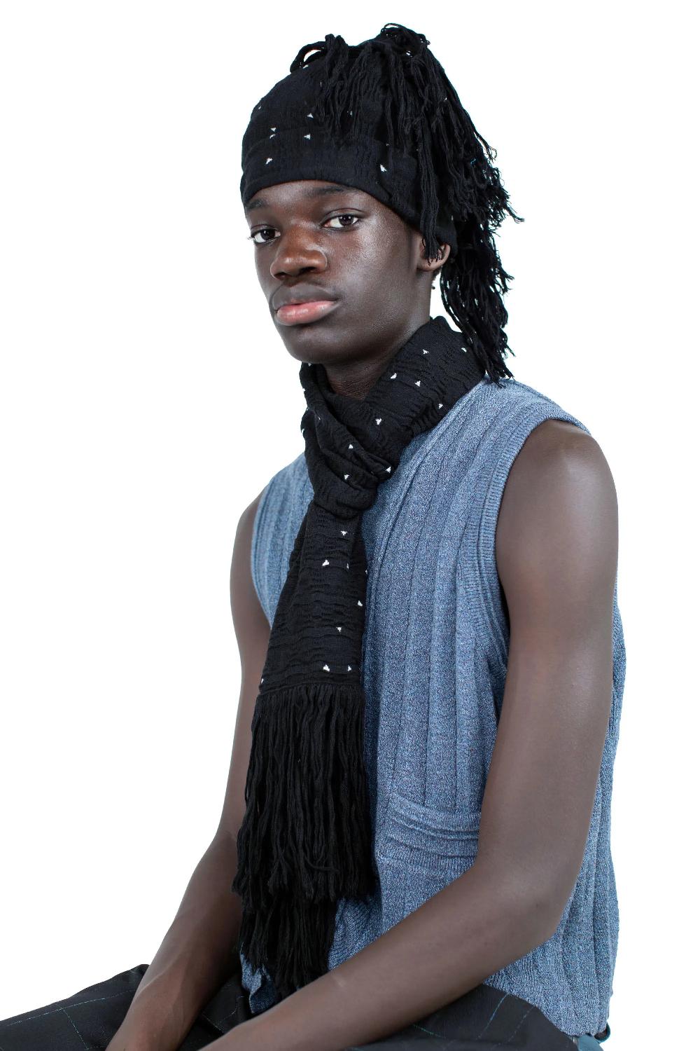 Kiko Kostadinov TARR SCARF - NIGHT SKY