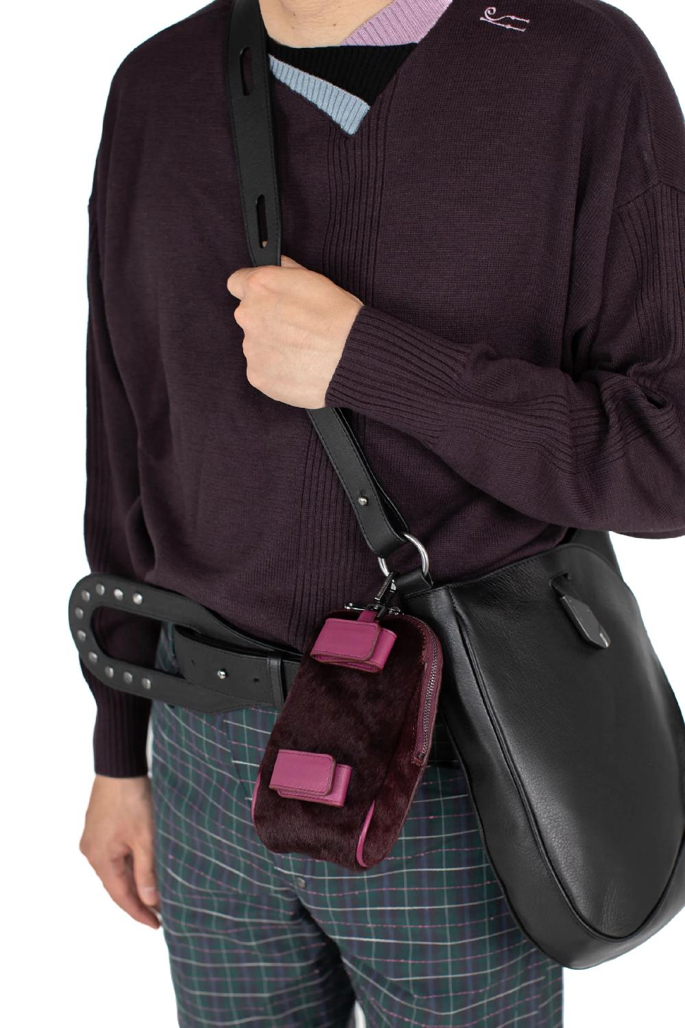 Kiko Kostadinov VIG POUCH - OX BLOOD/RED WINE