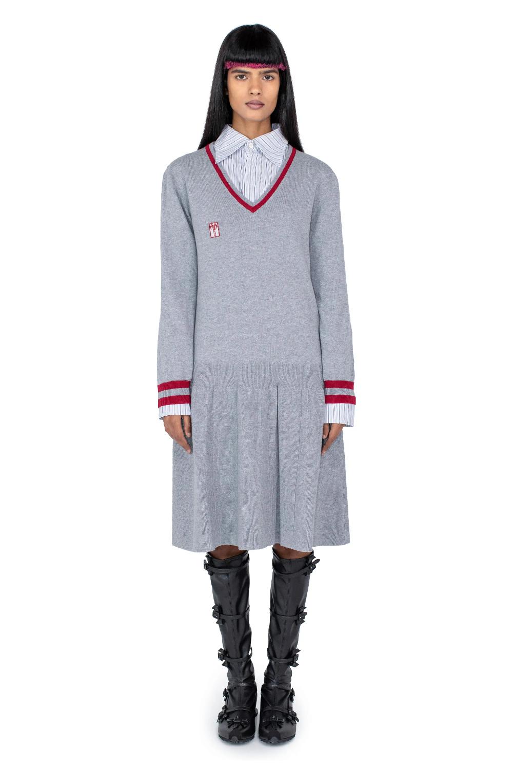 Kiko Kostadinov VIVIAN JUMPER DRESS - LONDON FOG