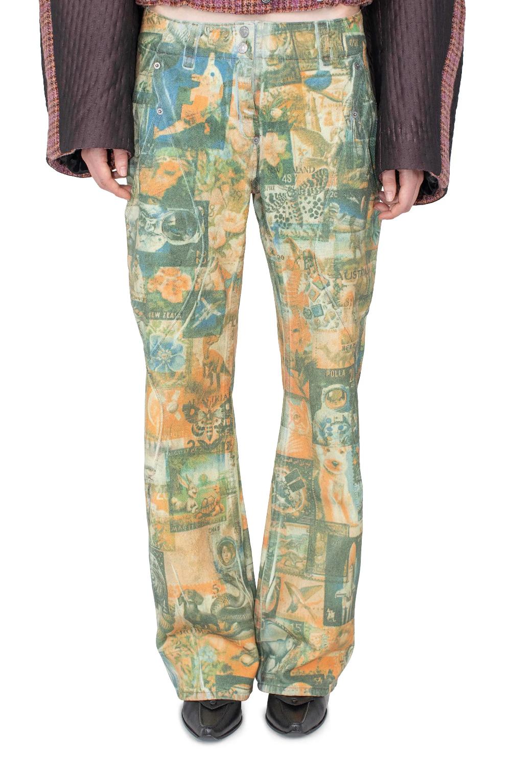 Kiko Kostadinov LEVI'S CARINA FLARED JEAN - POST PRINT