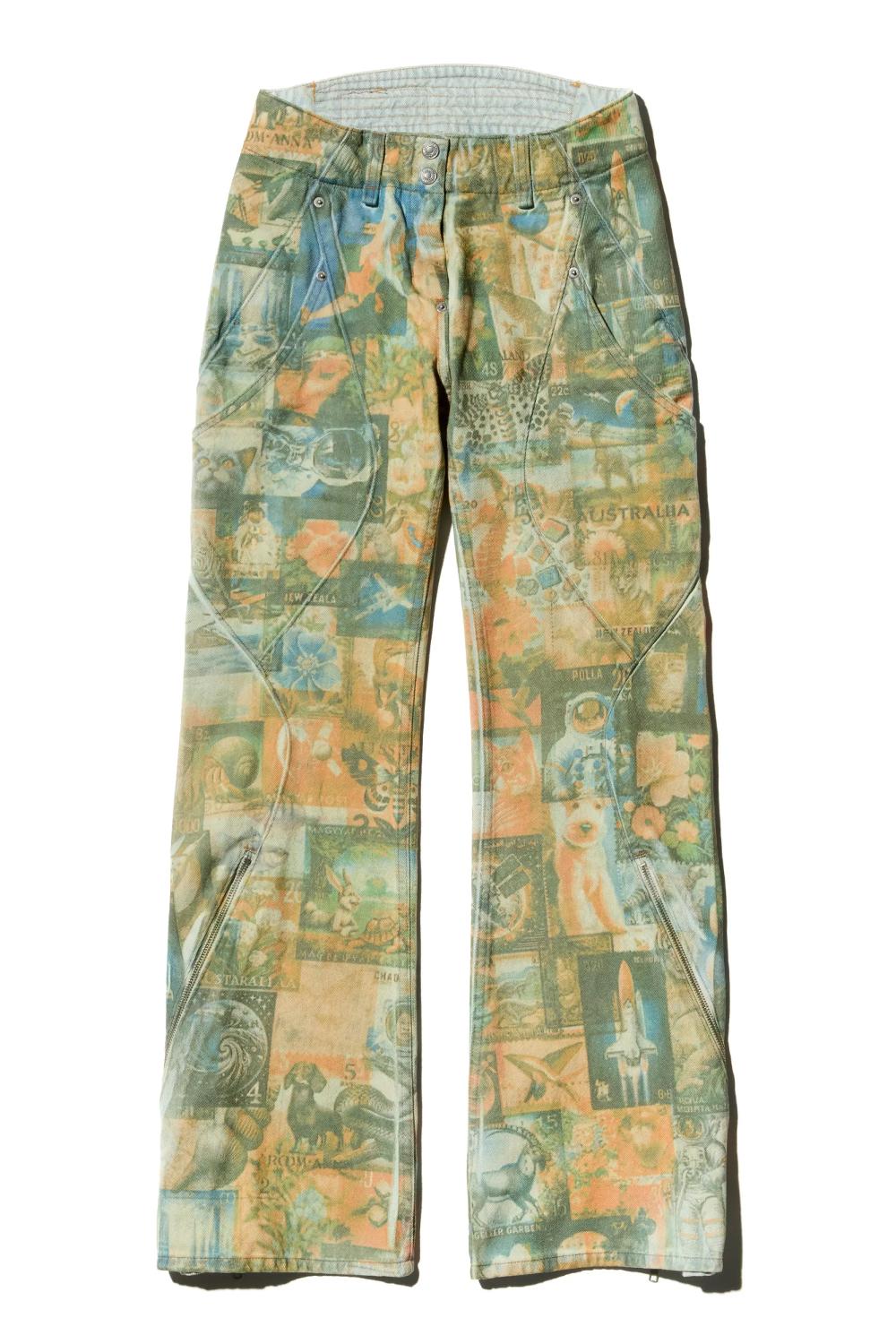 kiko kostadinov LEVI'S CARINA FLARED JEAN - POST PRINT