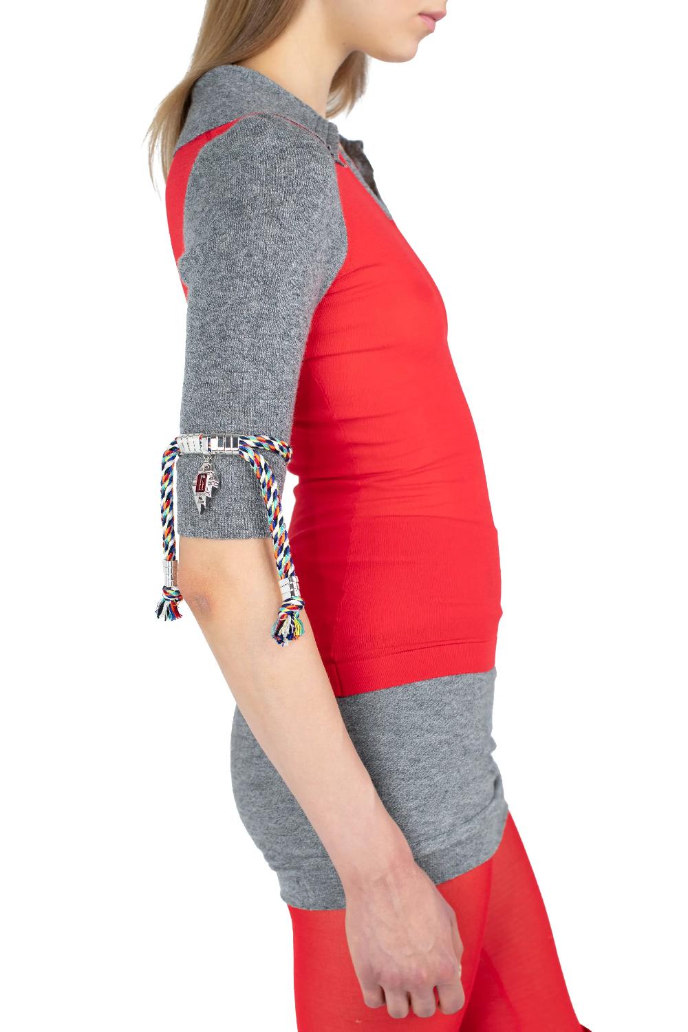 Kiko Kostadinov SABLE ARM STAYS - MULTICOLOUR BLUE & PLUM