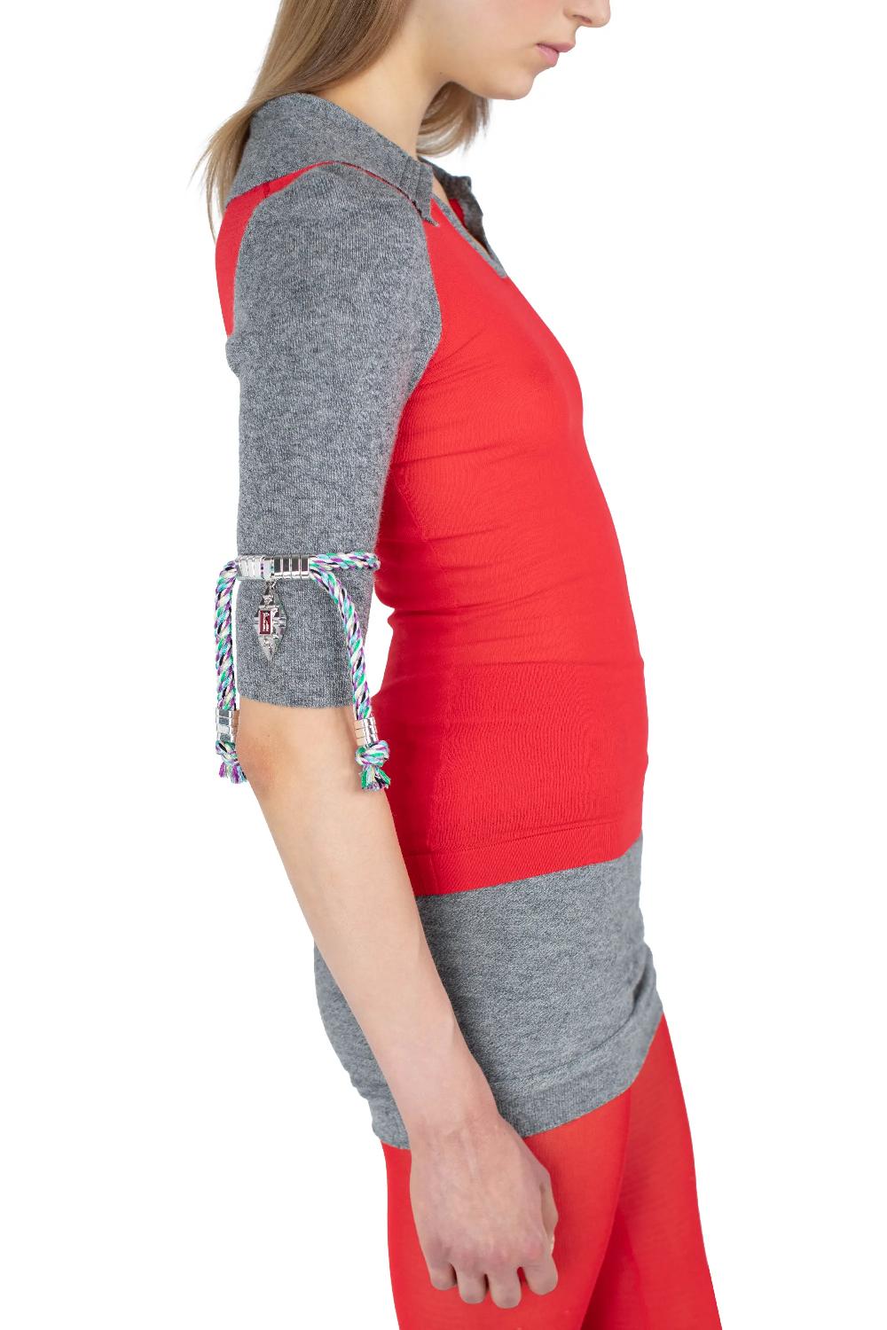 Kiko Kostadinov SABLE ARM STAYS - MULTICOLOUR RED & OCEAN BLUE