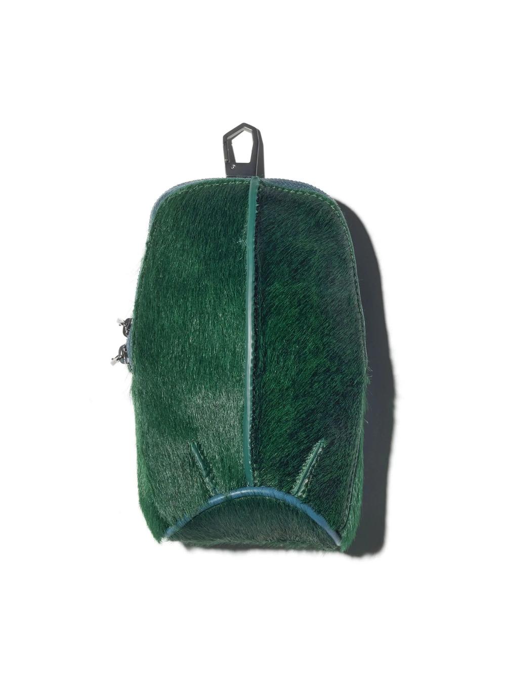 kiko kostadinov VIG POUCH - FOREST GREEN/PEACOCK BLUE