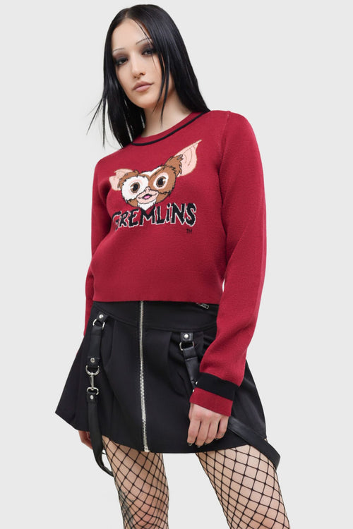 killstar Bright Light Bright Light Knitted Sweater Red