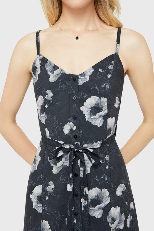 Killstar Cottage Chorus Maxi Dress [BLACK AND WHITE] Black/White