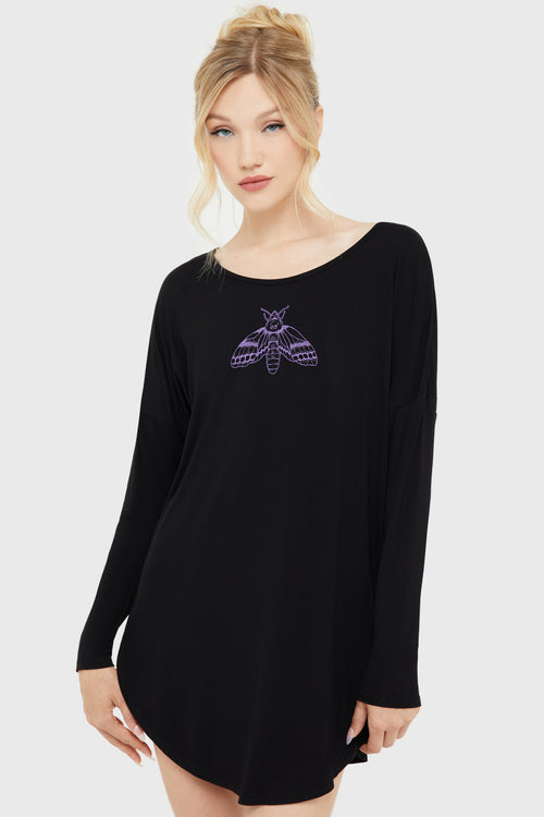 killstar Enchantors Embrace Lounge Dress Black/Grey