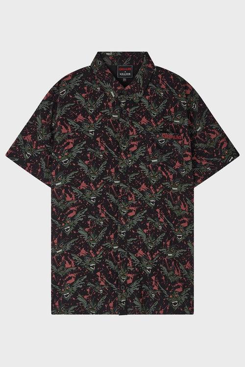 Killstar Gremlins After Midnight Short Sleeve Shirt Black