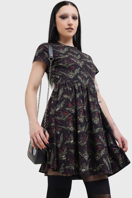 Killstar Gremlins After Midnight Skater Dress Black