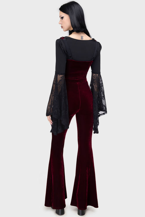 Killstar A Devil's Rose Underbust Corset Top Red