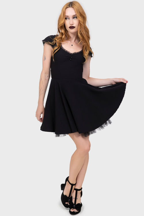 killstar Aisling Party Dress Black