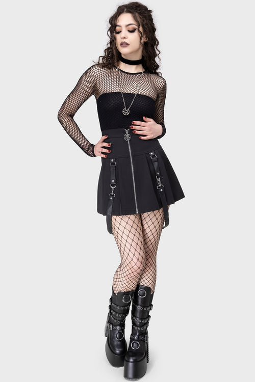 killstar All Caught Up Fishnet Leggings [B] Black