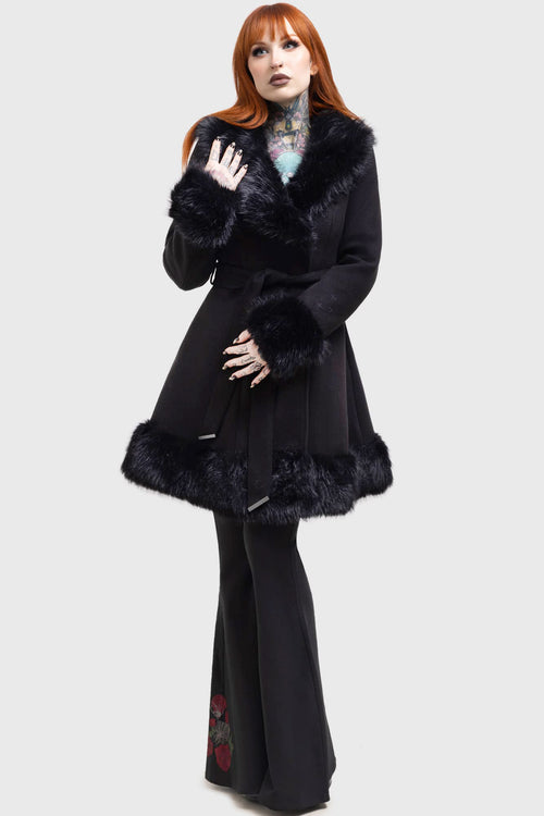 Killstar Almost Mayhem Coat Black