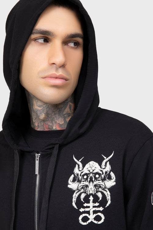 Killstar Anders Zip-Up Hoodie Black