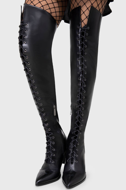 Killstar Ankh Eveninghill Boots Black