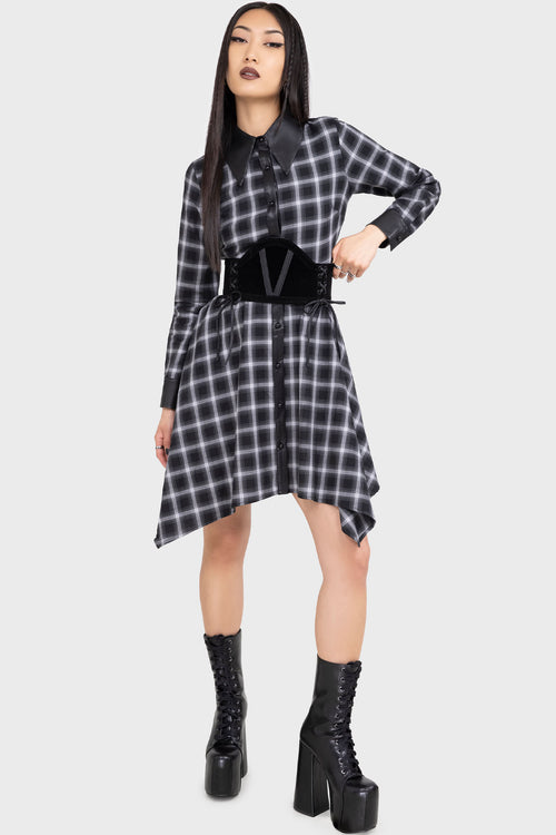 killstar Artem Shirt Dress Black
