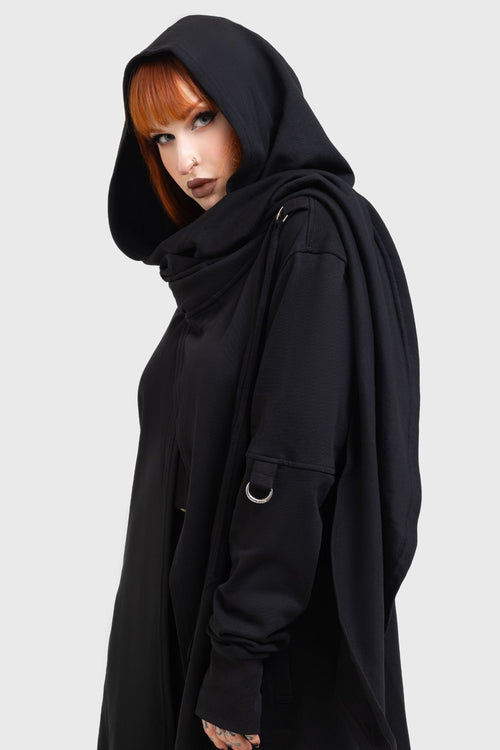 Killstar Assassins Hooded Cardigan Black