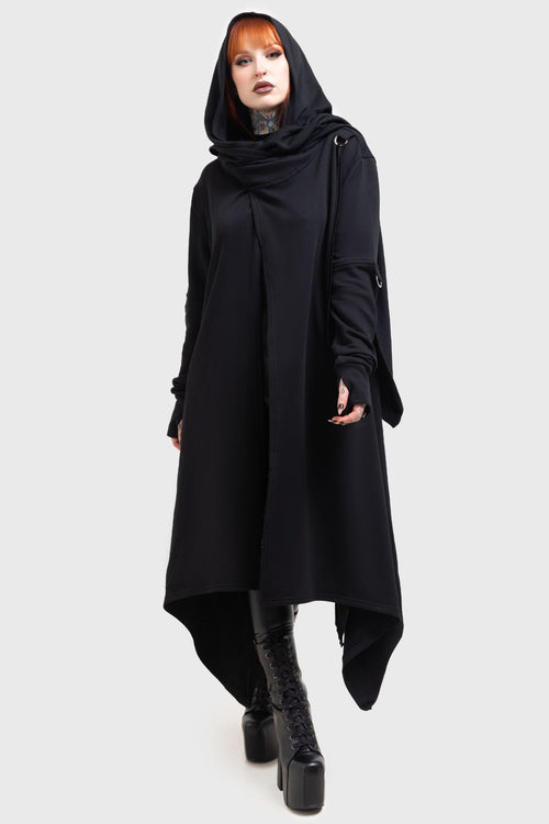 killstar Assassins Hooded Cardigan Black