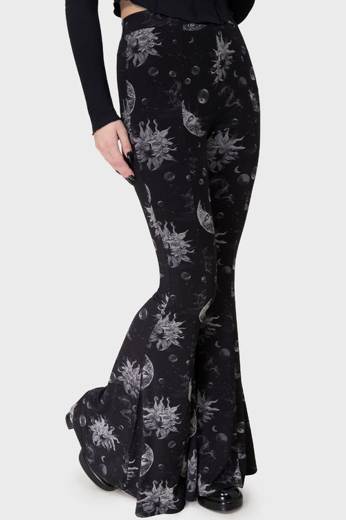 Killstar Azurement Bell Bottoms Black