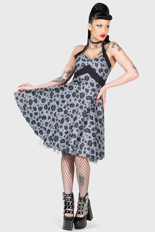 Killstar Backseat Bingo Skater Dress Black