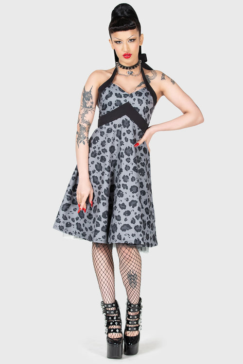 Killstar Backseat Bingo Skater Dress Black
