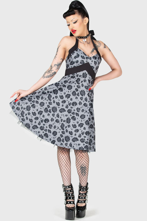 killstar Backseat Bingo Skater Dress Black