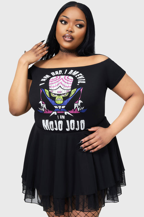 Killstar Bad And Evil Mojo Jojo Bardot Top Black
