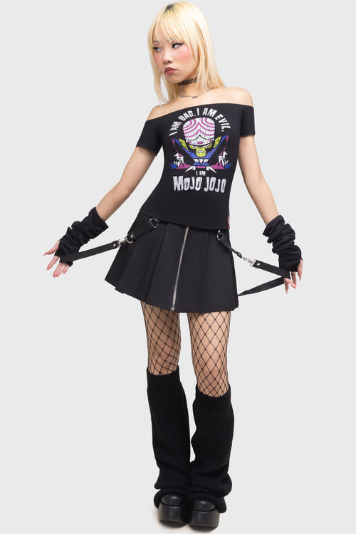 killstar Bad And Evil Mojo Jojo Bardot Top Black