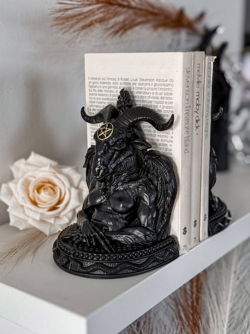 Killstar Baphomet Bookends Black