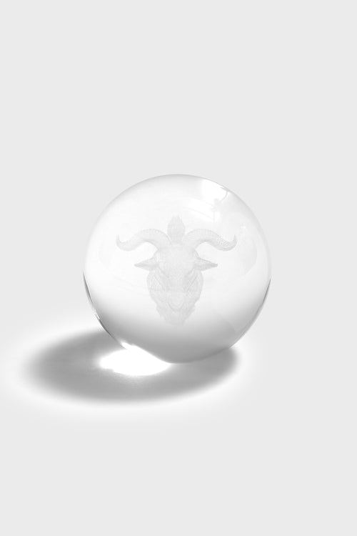 killstar Baphomet Crystal Ball Clear