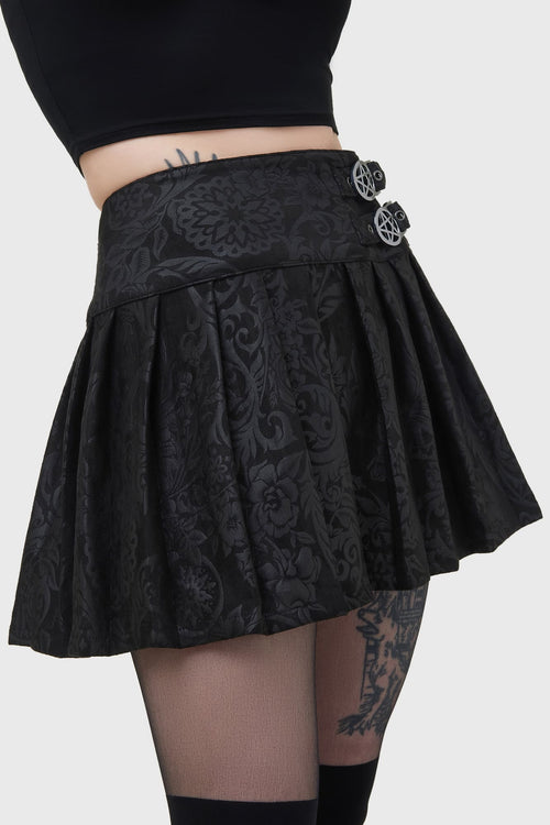 Killstar Bat Girl Skirt [BLACK LILY] Black Lily