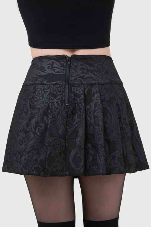 Killstar Bat Girl Skirt [BLACK LILY] Black Lily