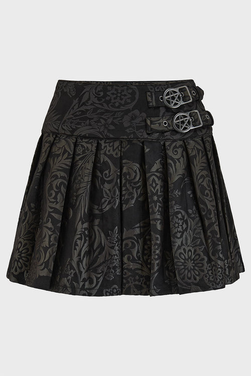 Killstar Bat Girl Skirt [BLACK LILY] Black Lily