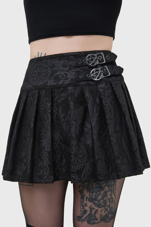 killstar Bat Girl Skirt [BLACK LILY] Black Lily
