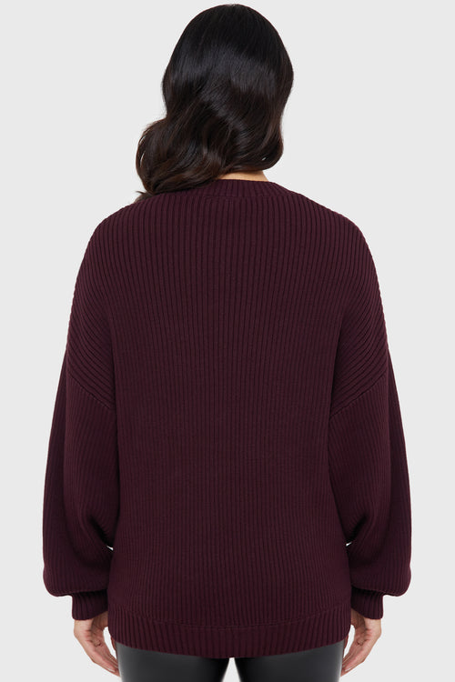 Killstar Belinda Sweater [AUBERGINE] Aubergine