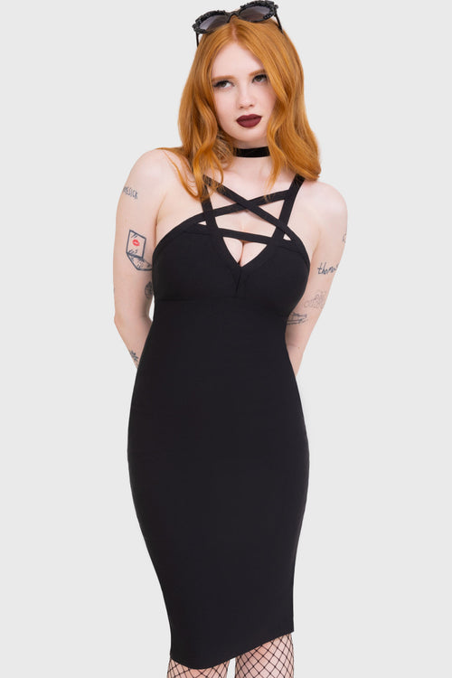 Killstar Betty Rage Pin-Up Dress [B] Black