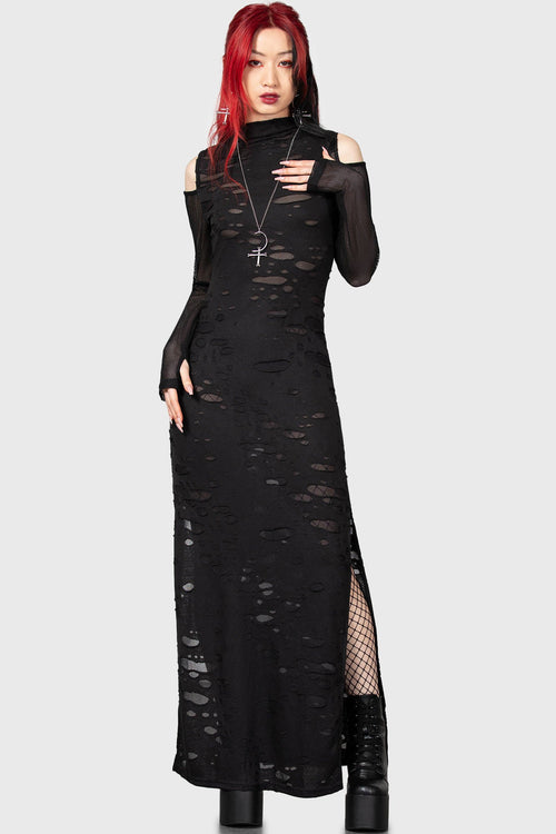 Killstar Biters Maxi Dress [B] Black