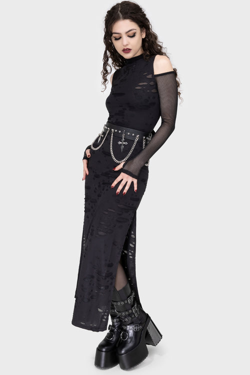 killstar Biters Maxi Dress [B] Black
