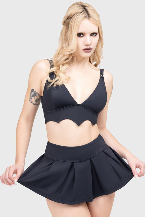 Killstar Black Bay Beach Skirt Black