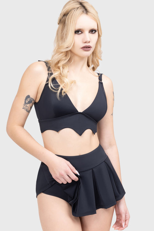 Killstar Black Bay Beach Skirt Black