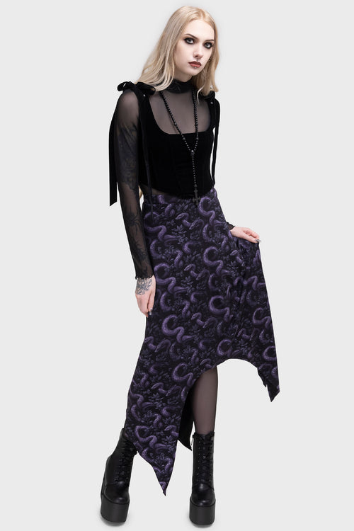killstar Blackfang Skirt Black