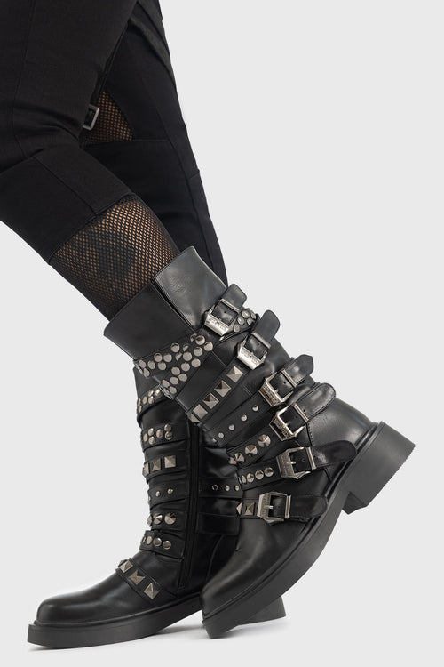 Killstar Blood Grunge Boots Black