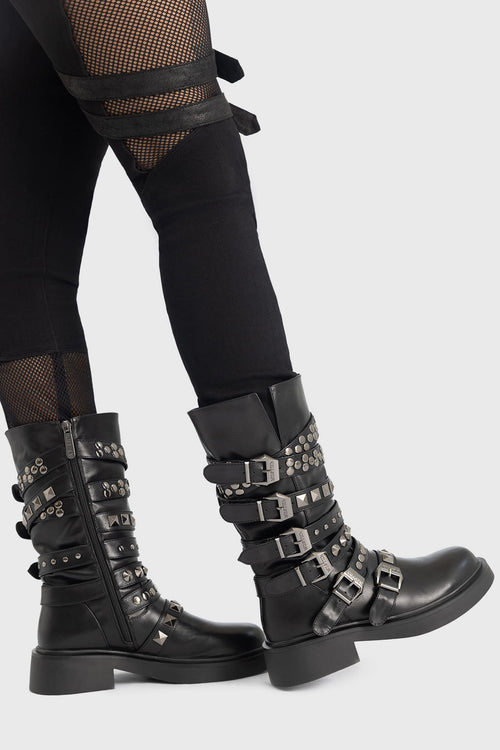 Killstar Blood Grunge Boots Black