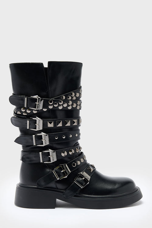 killstar Blood Grunge Boots Black