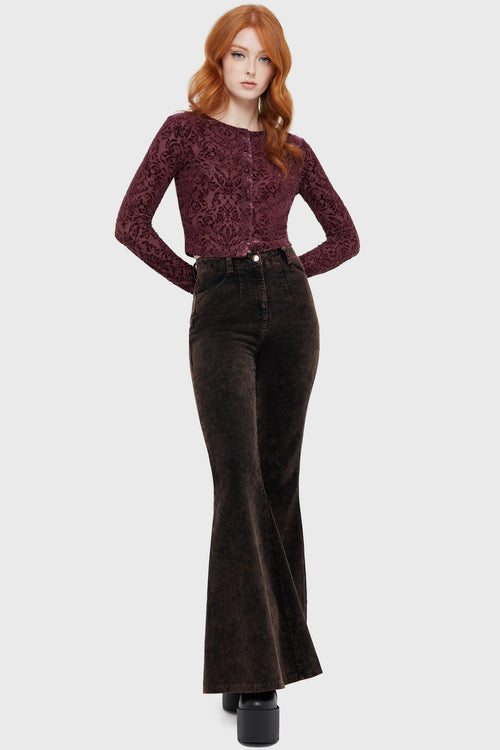 Killstar Blood Whisper Cardigan Brown